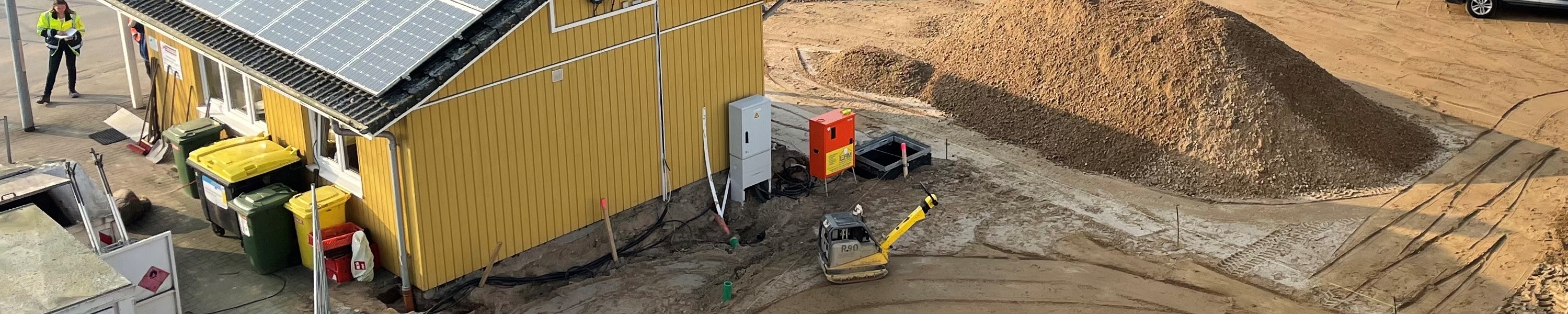 Baustelle Recyclinghof Kappel von oben, Drohnenaufnahme