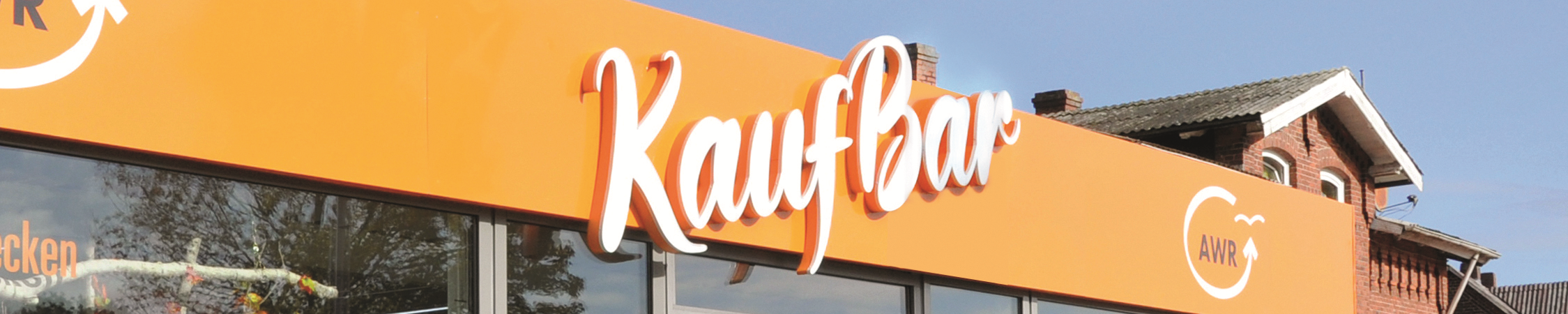 Firmenschild der Kaufbar in Büdelsdorf