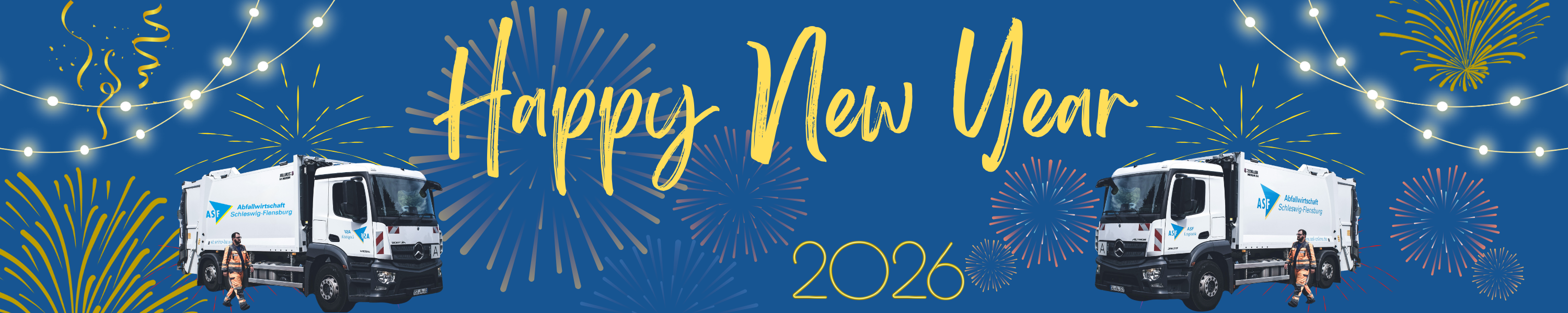 Wir wünschen ein frohes neues Jahr
